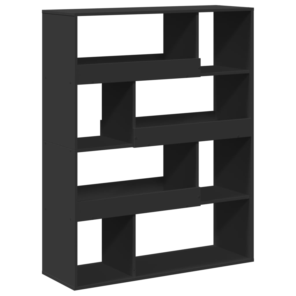 Kamerscherm 100x33x125,5 cm bewerkt hout zwart