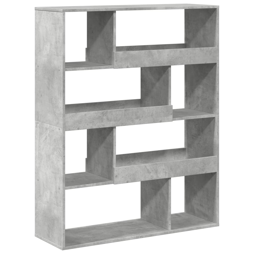kamerscherm 100x33x125,5 cm bewerkt hout betongrijs