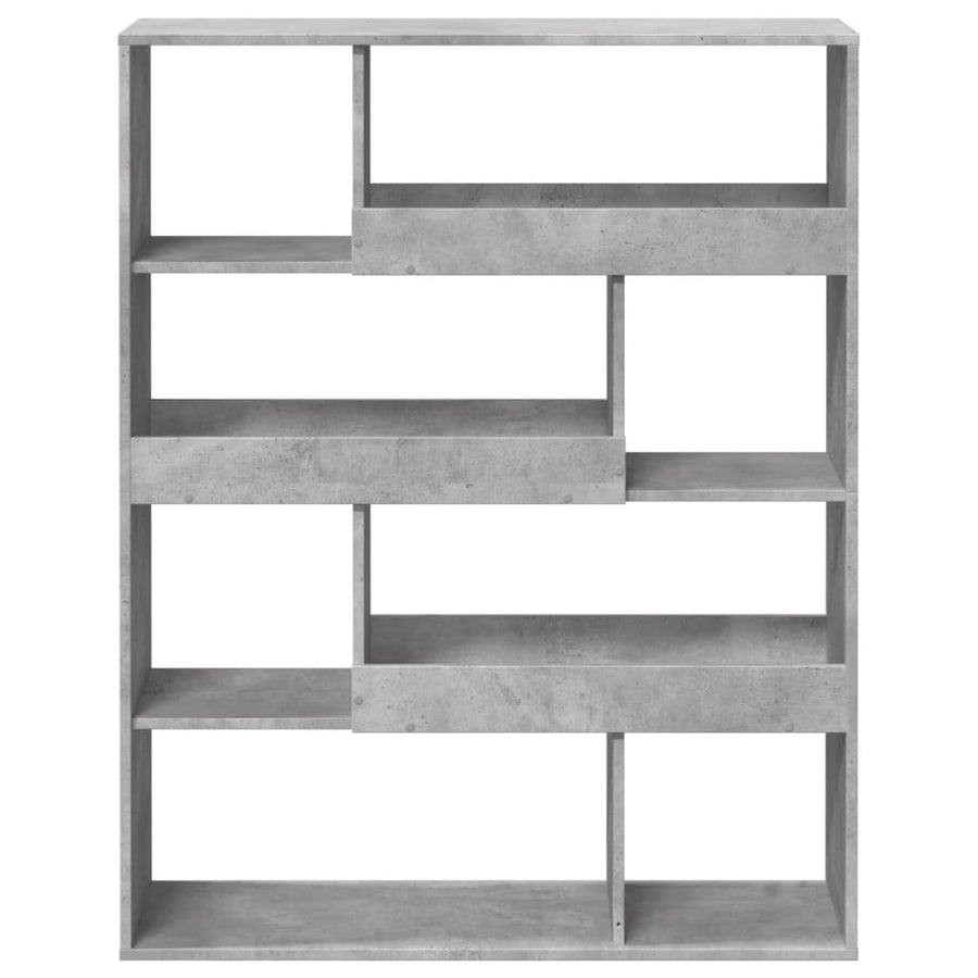 kamerscherm 100x33x125,5 cm bewerkt hout betongrijs