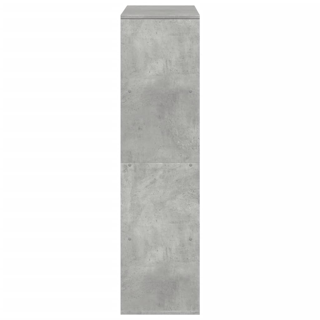 kamerscherm 100x33x125,5 cm bewerkt hout betongrijs