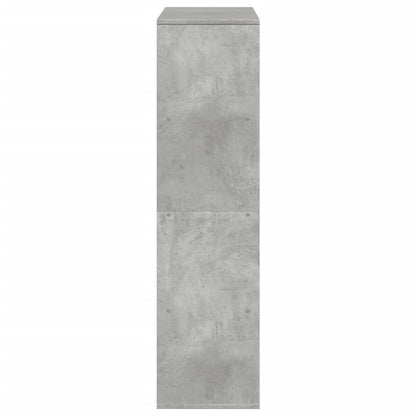 kamerscherm 100x33x125,5 cm bewerkt hout betongrijs