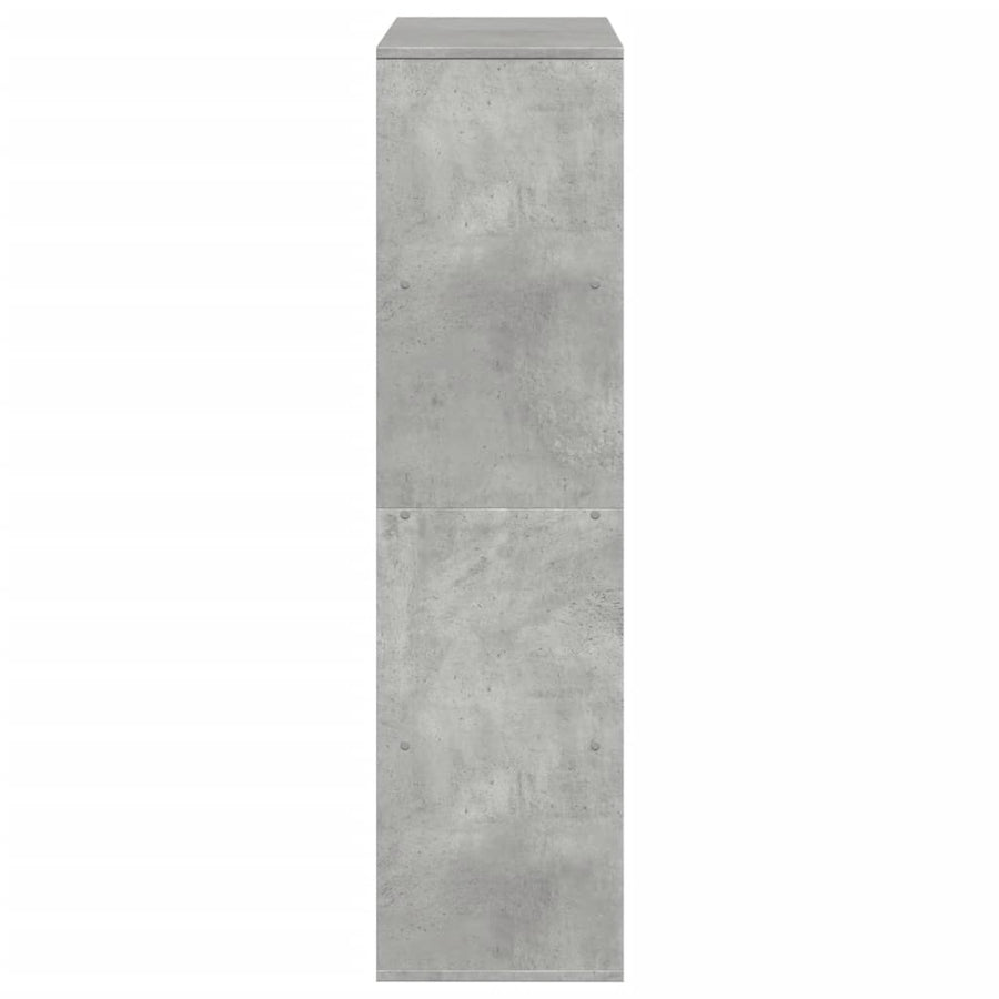 kamerscherm 100x33x125,5 cm bewerkt hout betongrijs