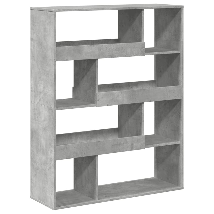 kamerscherm 100x33x125,5 cm bewerkt hout betongrijs