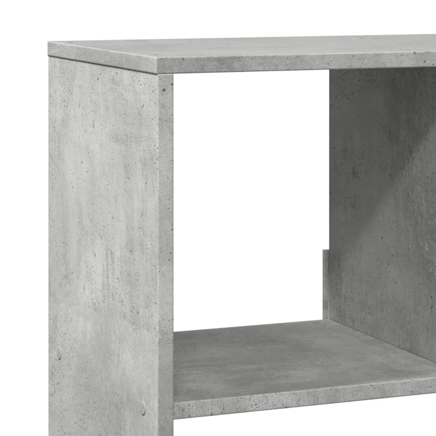 kamerscherm 100x33x125,5 cm bewerkt hout betongrijs