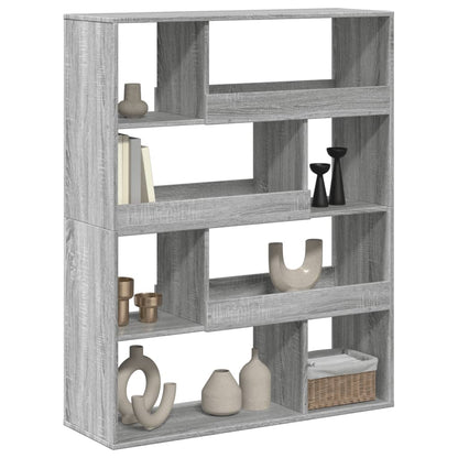 kamerscherm 100x33x125,5 cm bewerkt hout grijs sonoma eiken