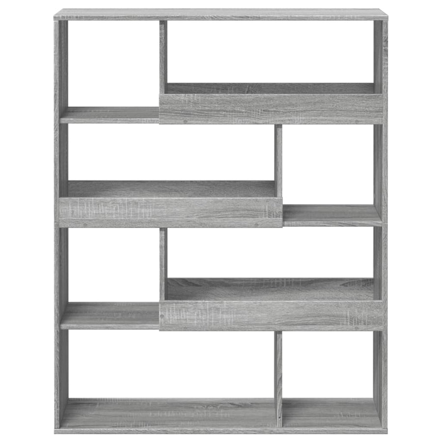 kamerscherm 100x33x125,5 cm bewerkt hout grijs sonoma eiken