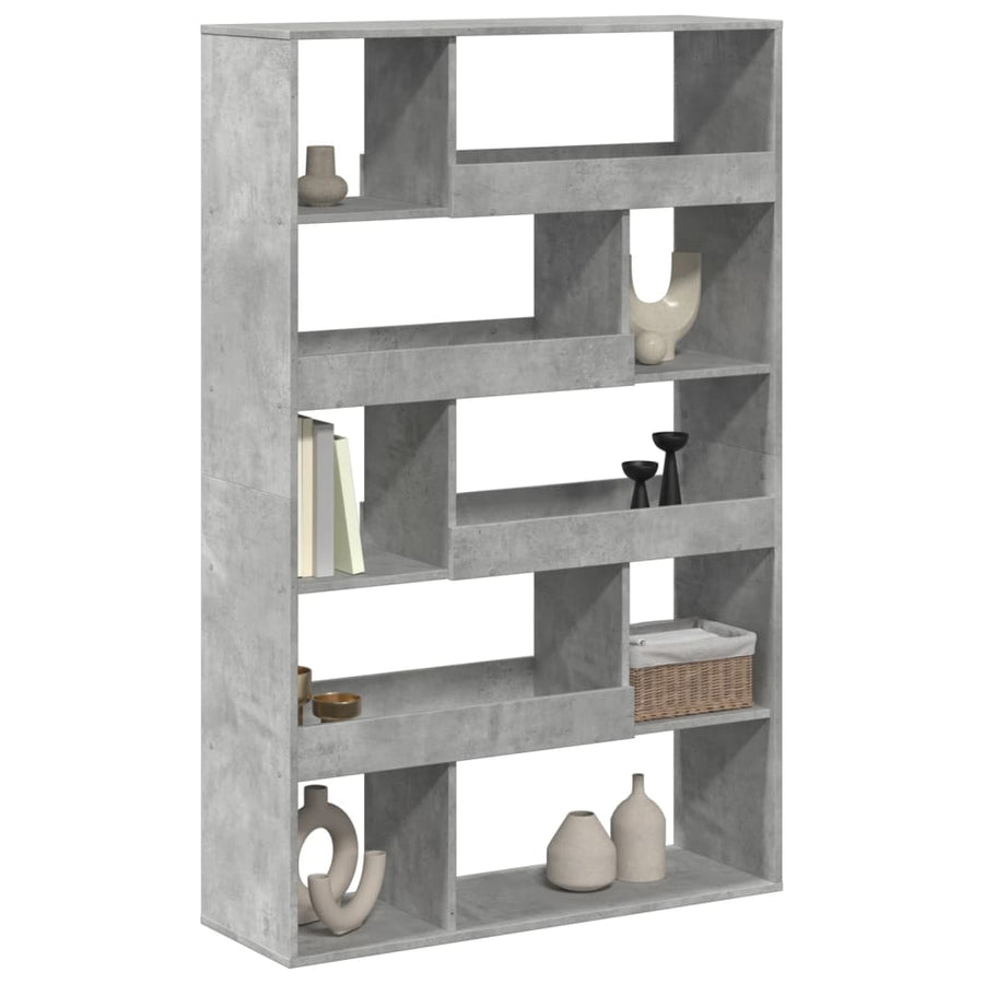 kamerscherm 100x33x156,5 cm bewerkt hout betongrijs
