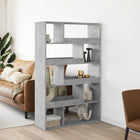 Room divider 100x33x156.5 cm carved wood concrete grey