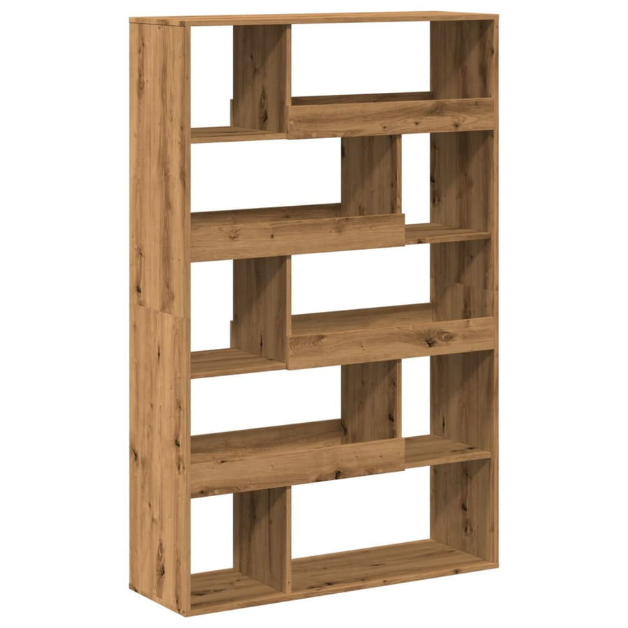 Kamerscherm 100X33X156,5 Cm Bewerkt Hout Artisanaal Eikenkleur 156.5 cm