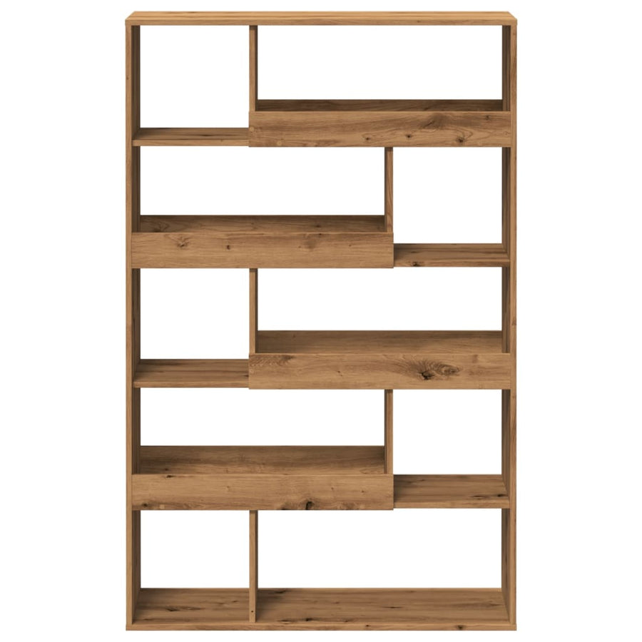 Kamerscherm 100X33X156,5 Cm Bewerkt Hout Artisanaal Eikenkleur 156.5 cm