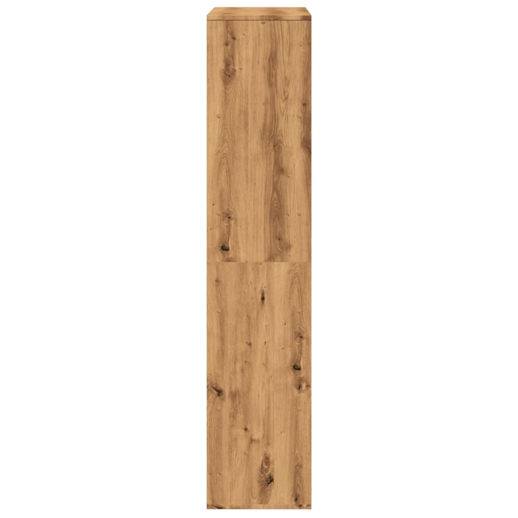 Kamerscherm 100X33X156,5 Cm Bewerkt Hout Artisanaal Eikenkleur 156.5 cm