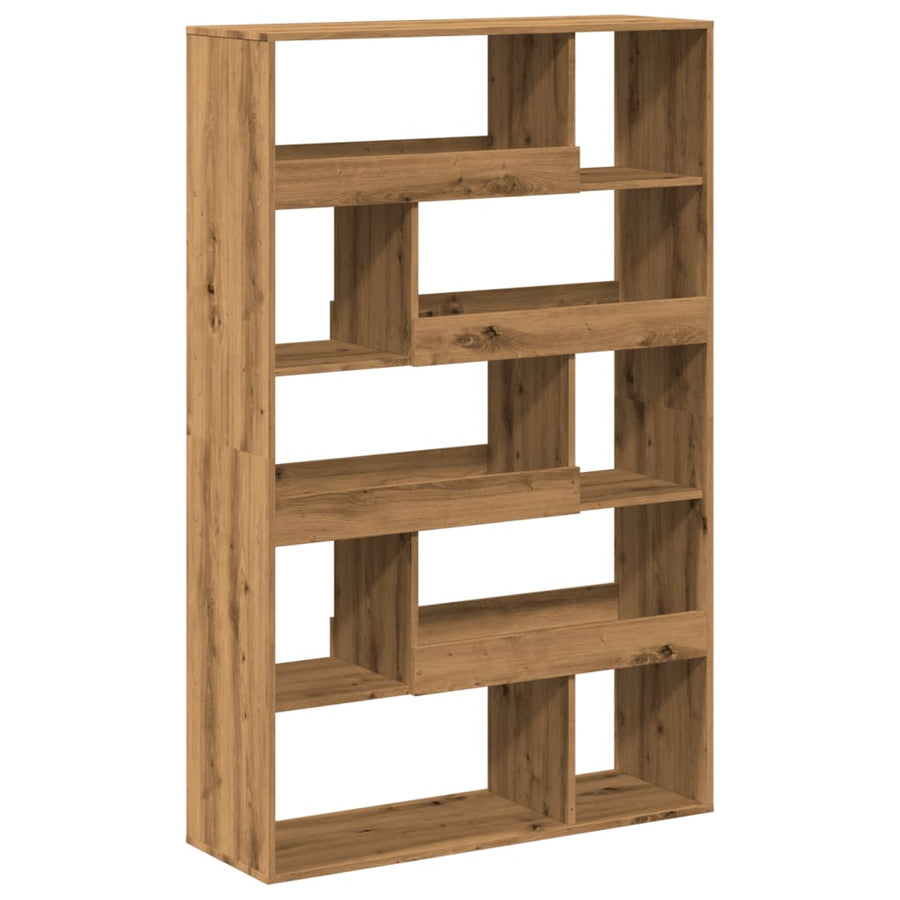 Kamerscherm 100X33X156,5 Cm Bewerkt Hout Artisanaal Eikenkleur 156.5 cm