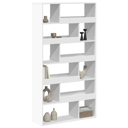 Kamerscherm 100X33X187,5 Cm Bewerkt Hout Wit