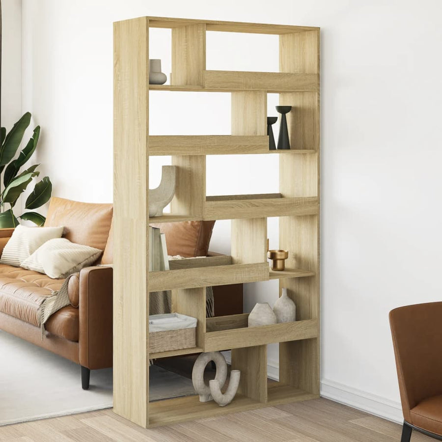 Kamerscherm 100X33X187,5 Cm Bewerkt Hout Kleurig 187.5 cm