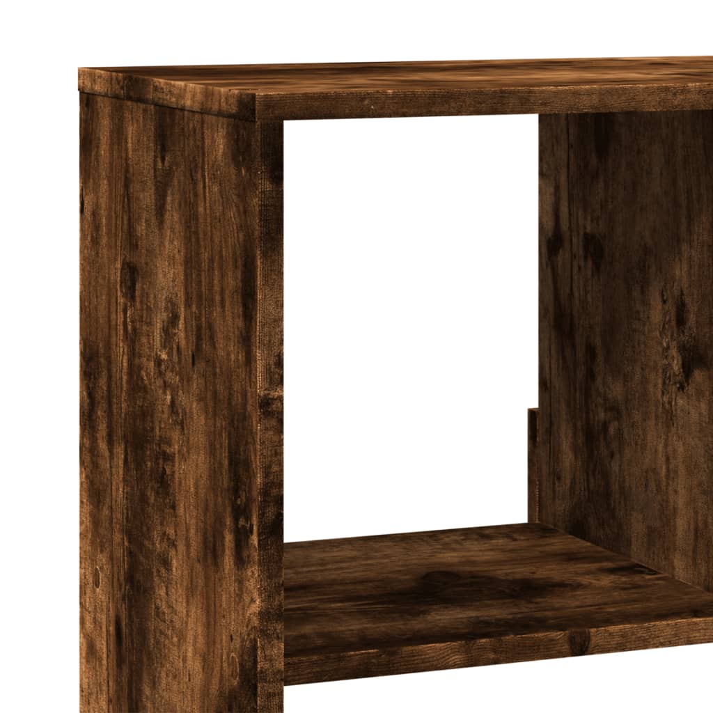kamerscherm 100x33x187,5 cm bewerkt hout gerookt eikenkleurig