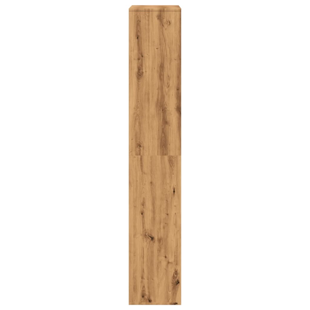 Kamerscherm 100x33x187,5 cm bewerkt hout artisanaal eikenkleur
