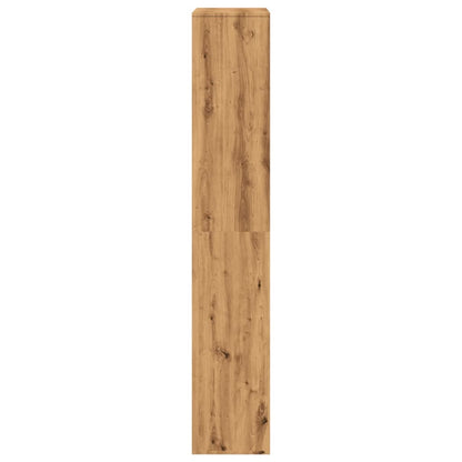 Kamerscherm 100x33x187,5 cm bewerkt hout artisanaal eikenkleur