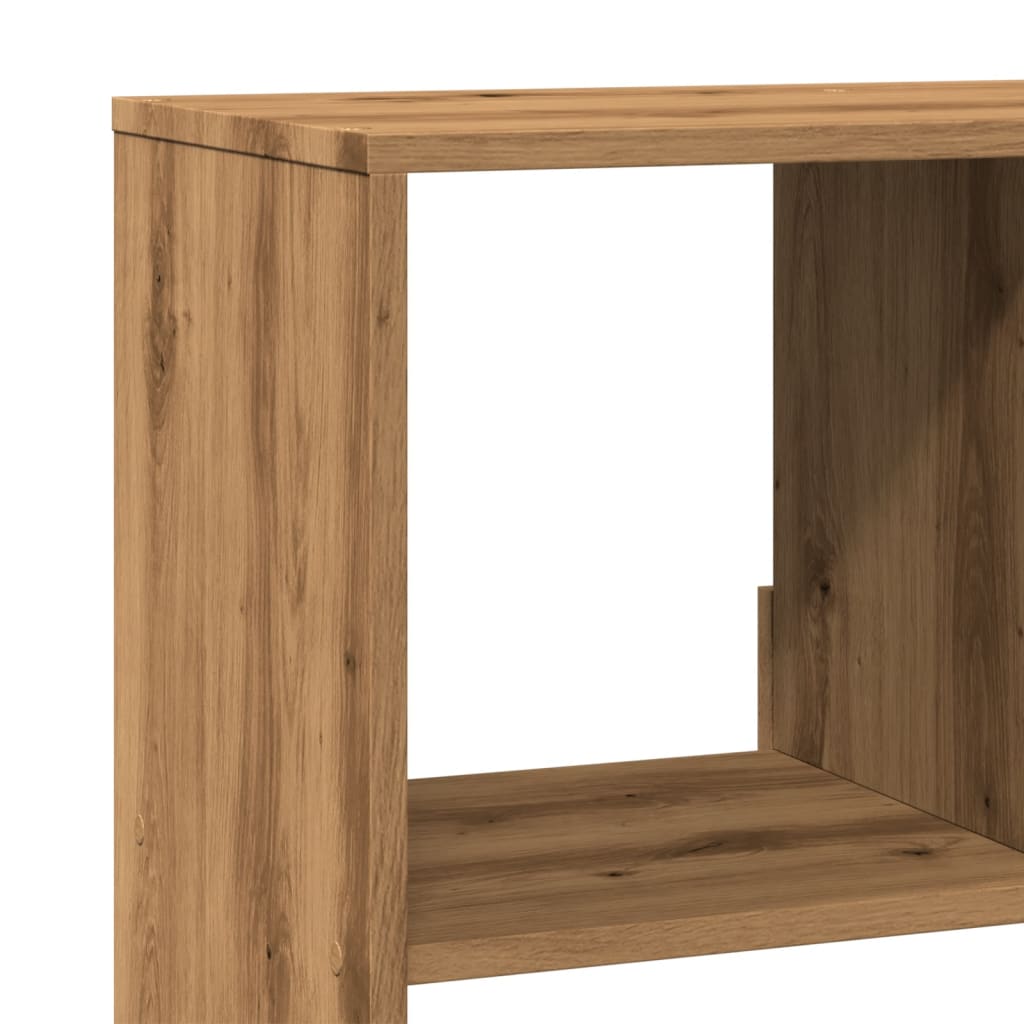 Kamerscherm 100x33x187,5 cm bewerkt hout artisanaal eikenkleur