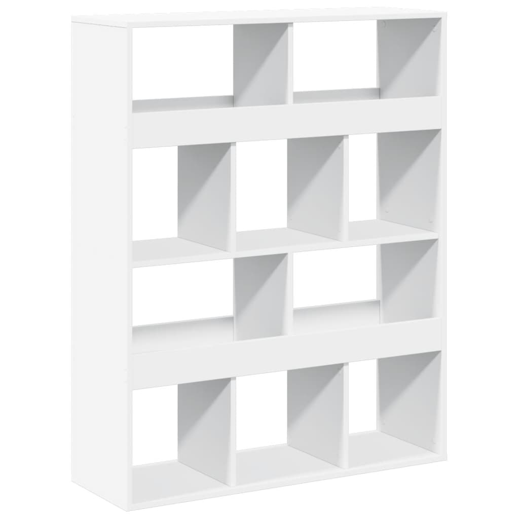 Kamerscherm 100x33x125,5 cm bewerkt hout wit
