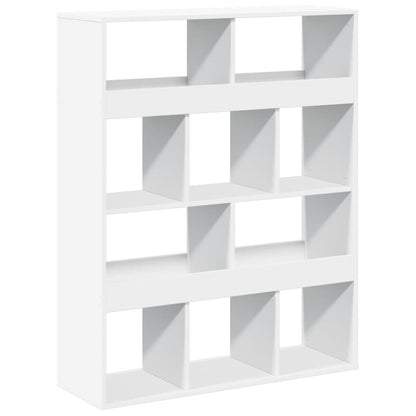 Kamerscherm 100x33x125,5 cm bewerkt hout wit