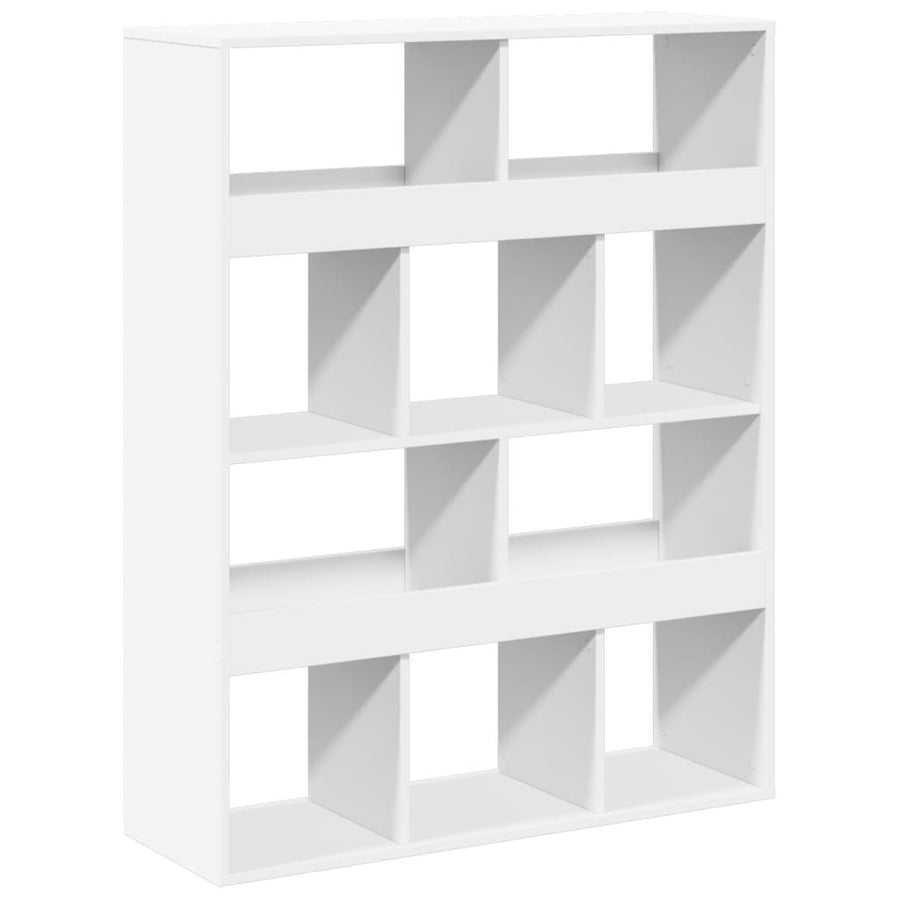 Kamerscherm 100x33x125,5 cm bewerkt hout wit