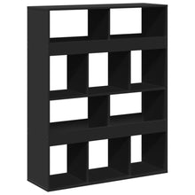Kamerscherm 100x33x125,5 cm bewerkt hout zwart