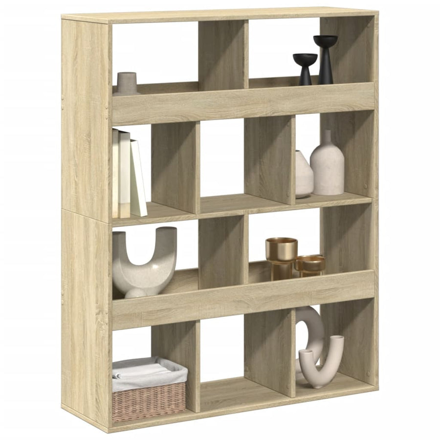 kamerscherm 100x33x125,5 cm bewerkt hout sonoma eikenkleurig