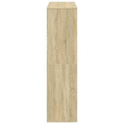 kamerscherm 100x33x125,5 cm bewerkt hout sonoma eikenkleurig