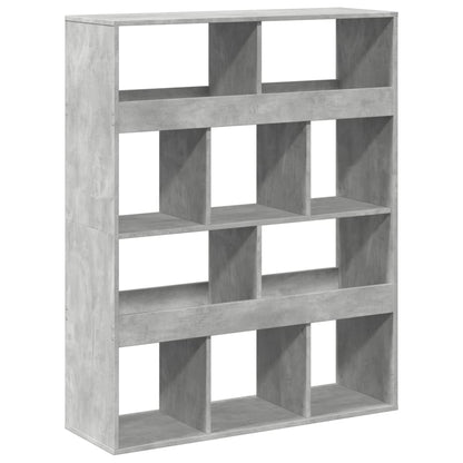 kamerscherm 100x33x125,5 cm bewerkt hout betongrijs
