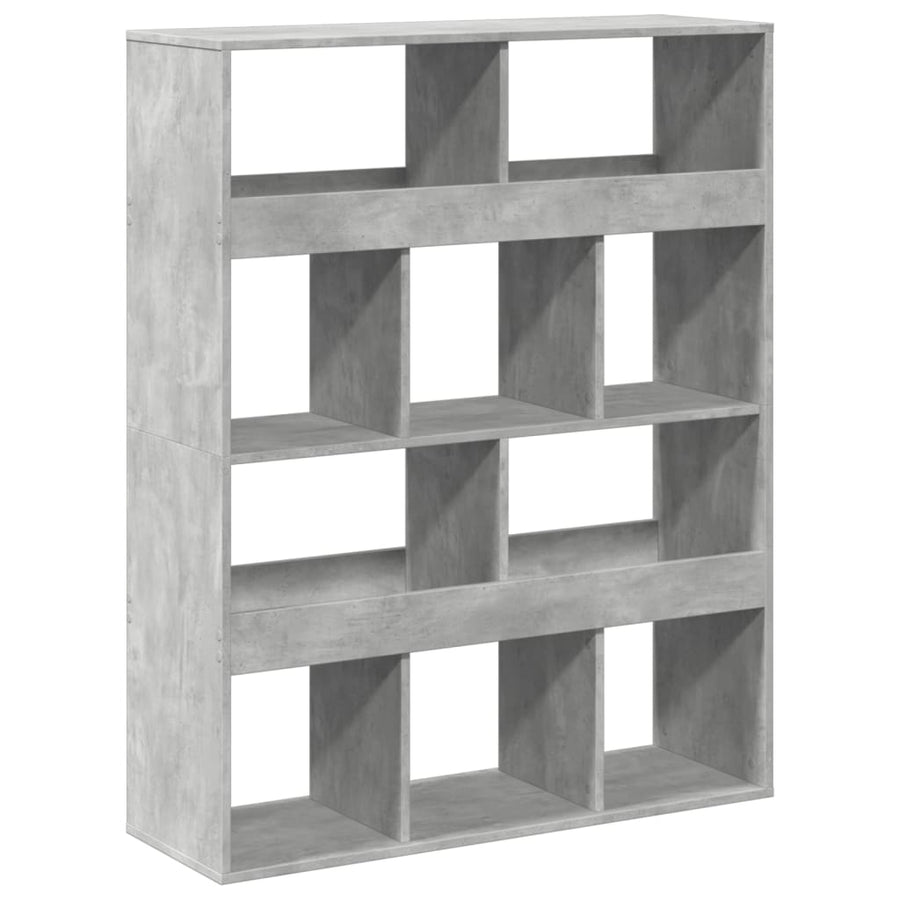kamerscherm 100x33x125,5 cm bewerkt hout betongrijs