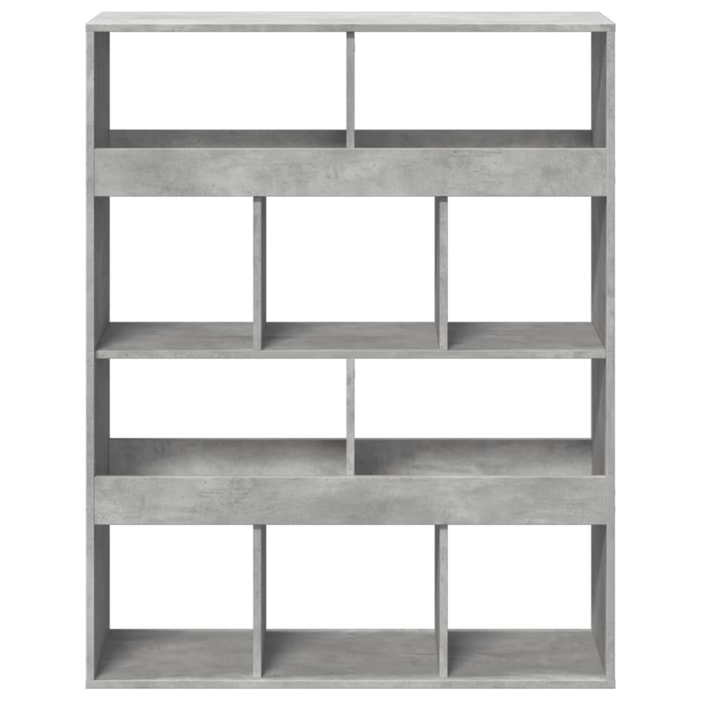 kamerscherm 100x33x125,5 cm bewerkt hout betongrijs