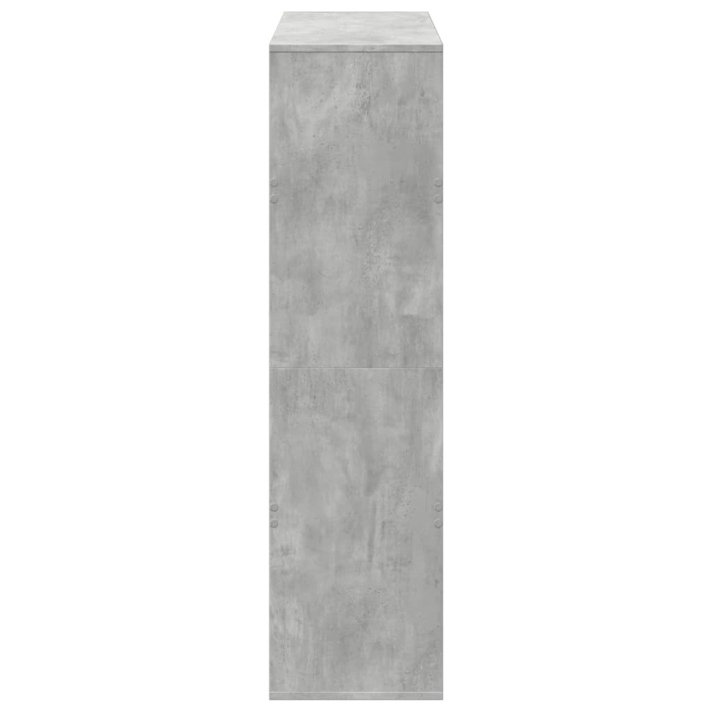 kamerscherm 100x33x125,5 cm bewerkt hout betongrijs