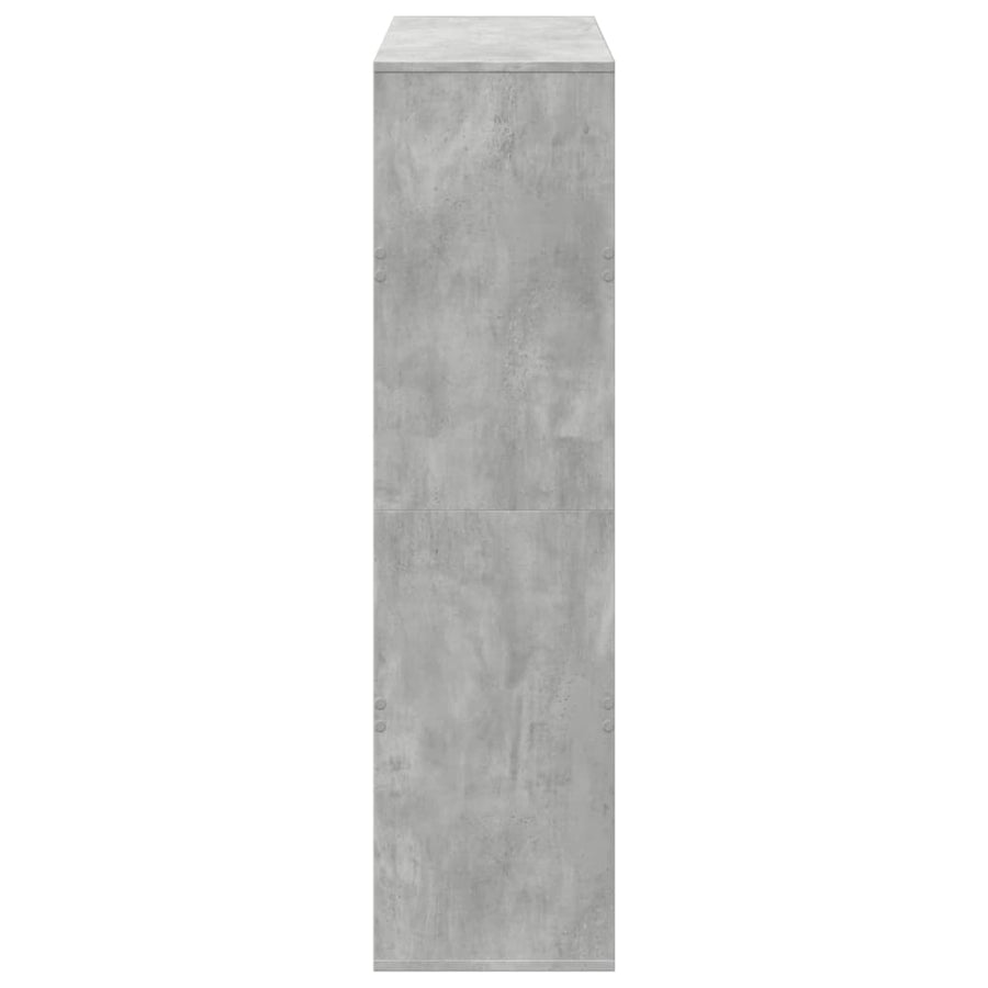 kamerscherm 100x33x125,5 cm bewerkt hout betongrijs