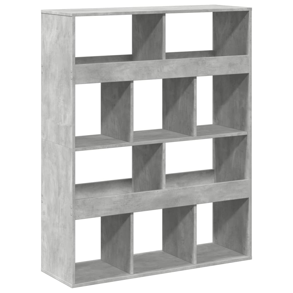 kamerscherm 100x33x125,5 cm bewerkt hout betongrijs
