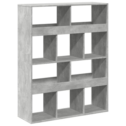 kamerscherm 100x33x125,5 cm bewerkt hout betongrijs
