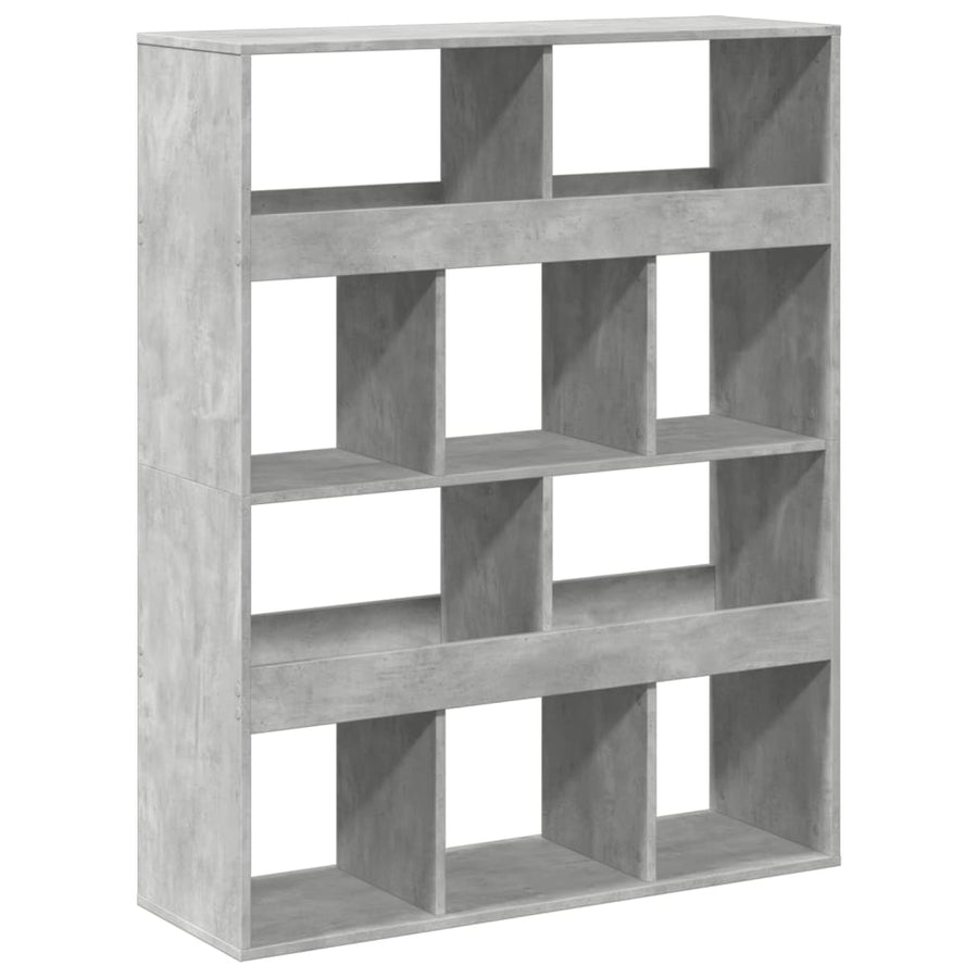 kamerscherm 100x33x125,5 cm bewerkt hout betongrijs