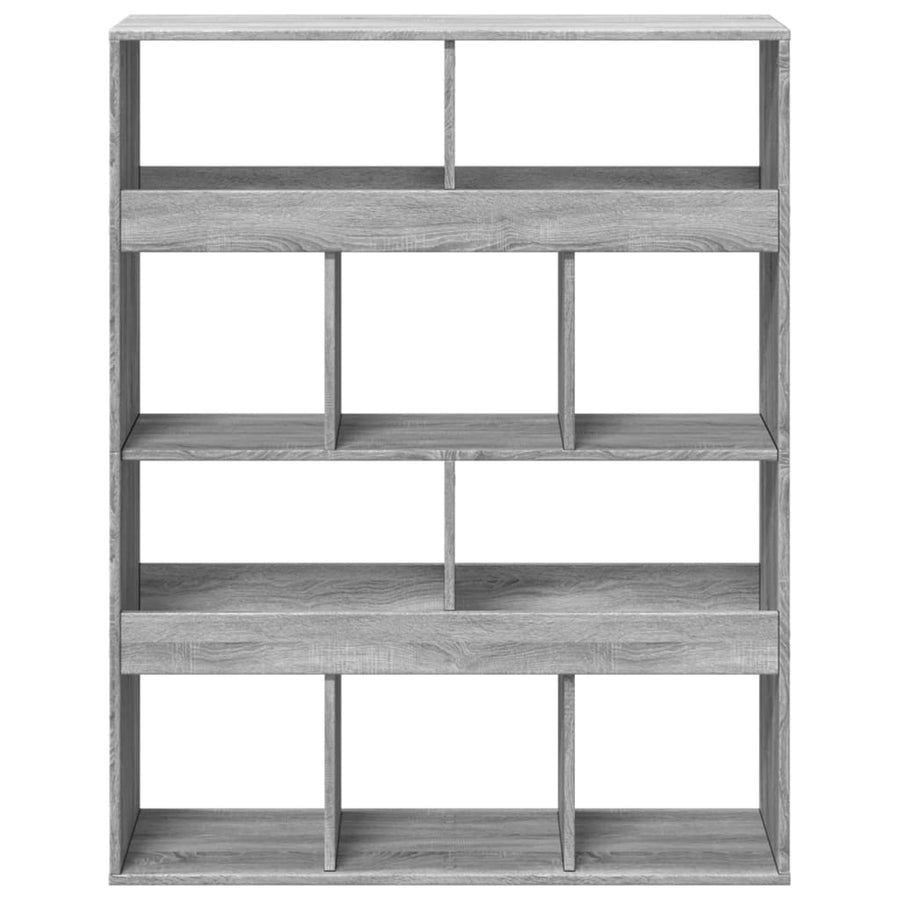 kamerscherm 100x33x125,5 cm bewerkt hout grijs sonoma eiken