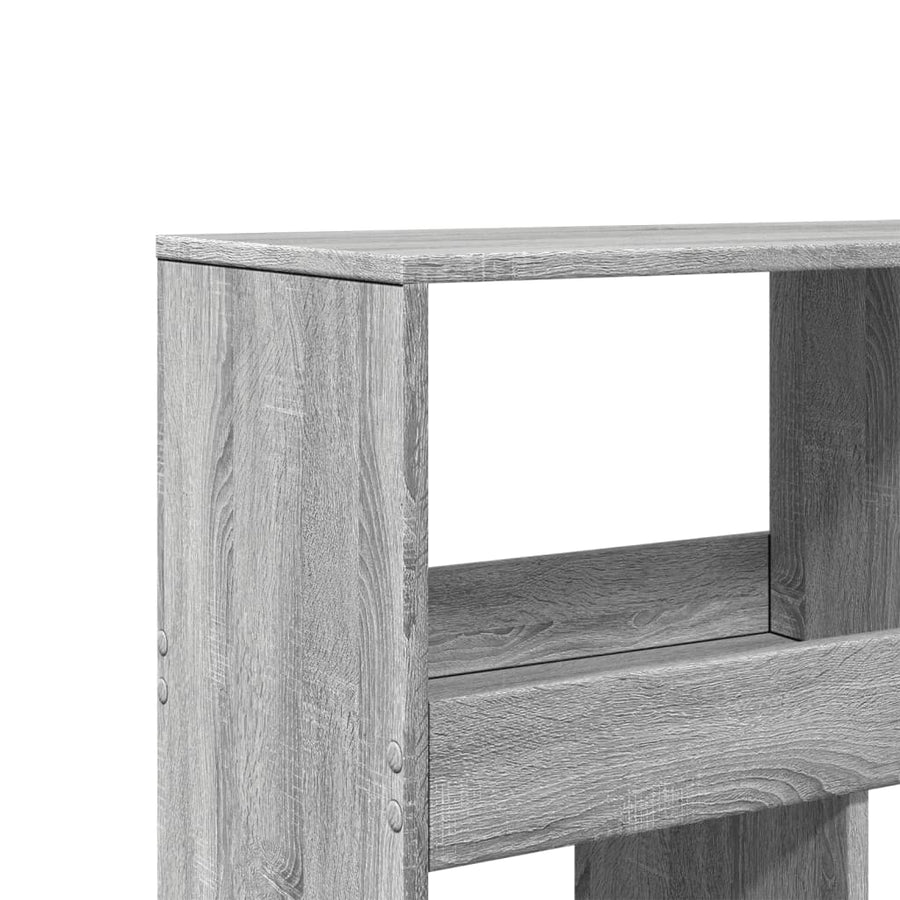 kamerscherm 100x33x125,5 cm bewerkt hout grijs sonoma eiken