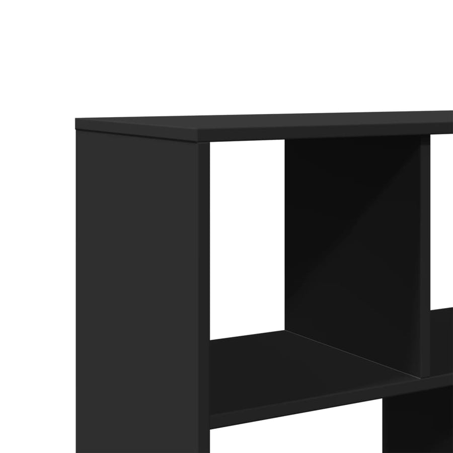 Kamerscherm 100x33x156,5 cm bewerkt hout zwart