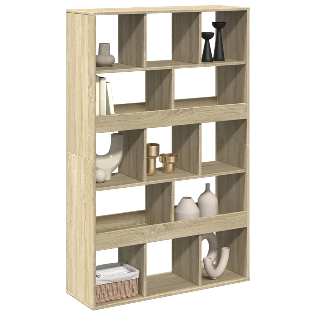 kamerscherm 100x33x156,5 cm bewerkt hout sonoma eikenkleurig