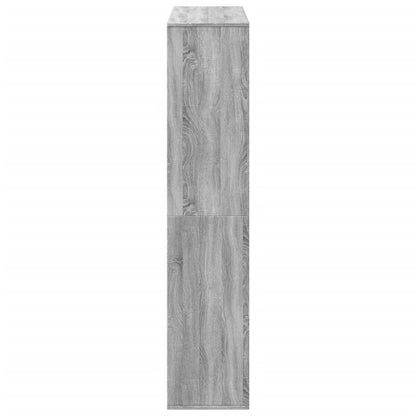 kamerscherm 100x33x156,5 cm bewerkt hout grijs sonoma eiken