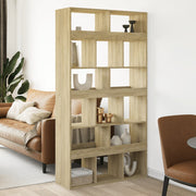 Kamerscherm 100x33x187,5 cm bewerkt hout sonoma eiken