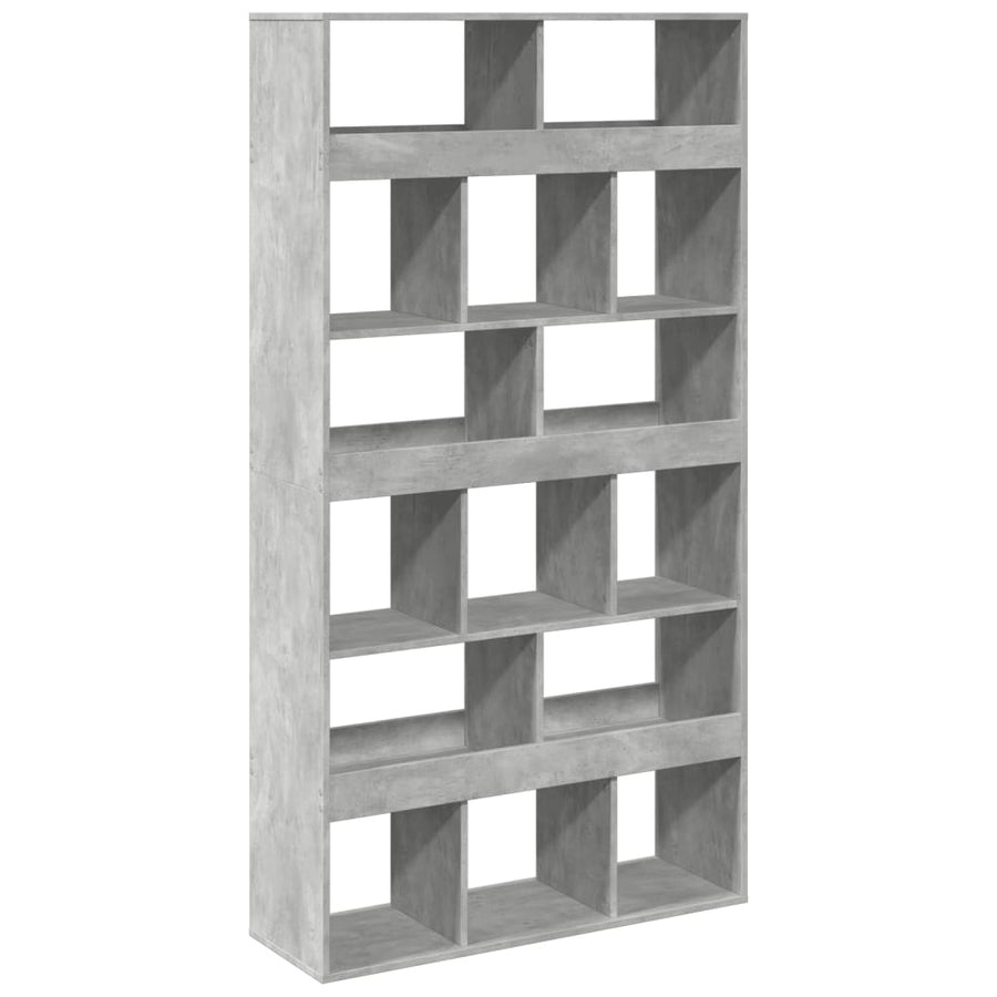 Kamerscherm 100x33x187,5 cm bewerkt hout betongrijs