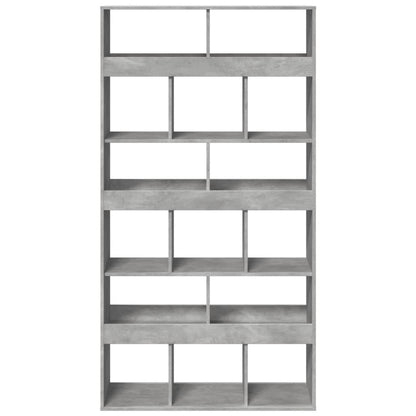 Kamerscherm 100x33x187,5 cm bewerkt hout betongrijs