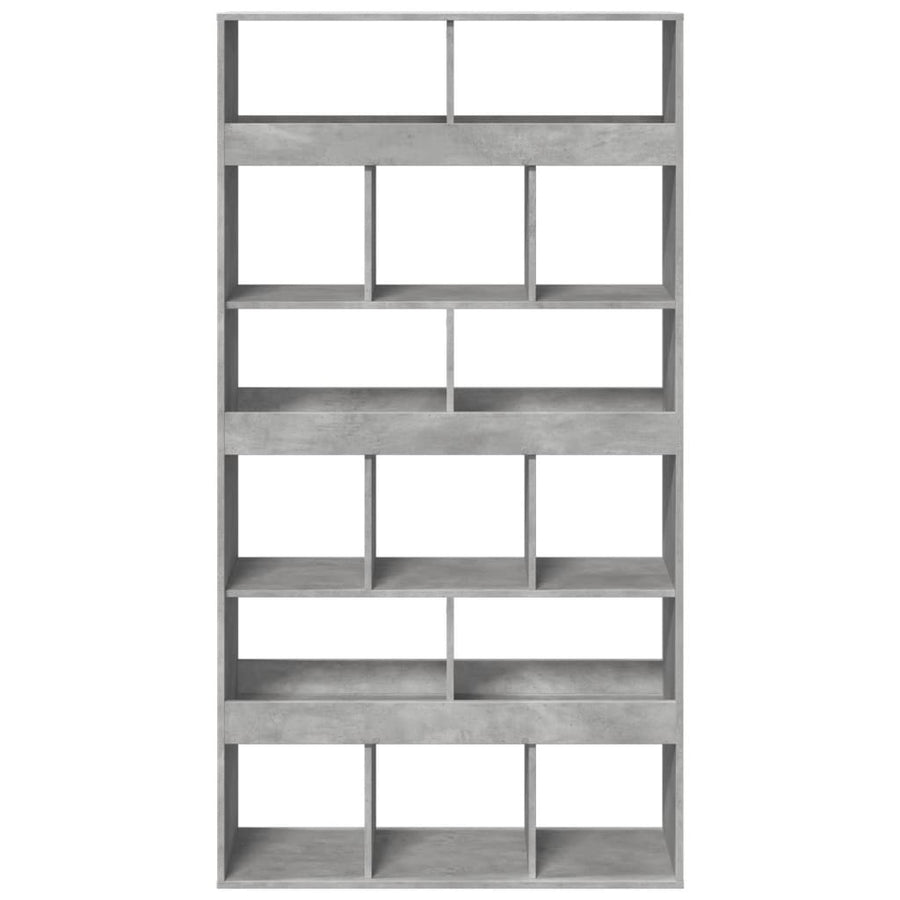 Kamerscherm 100x33x187,5 cm bewerkt hout betongrijs