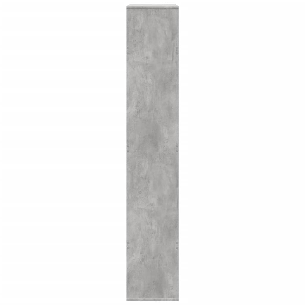Kamerscherm 100x33x187,5 cm bewerkt hout betongrijs