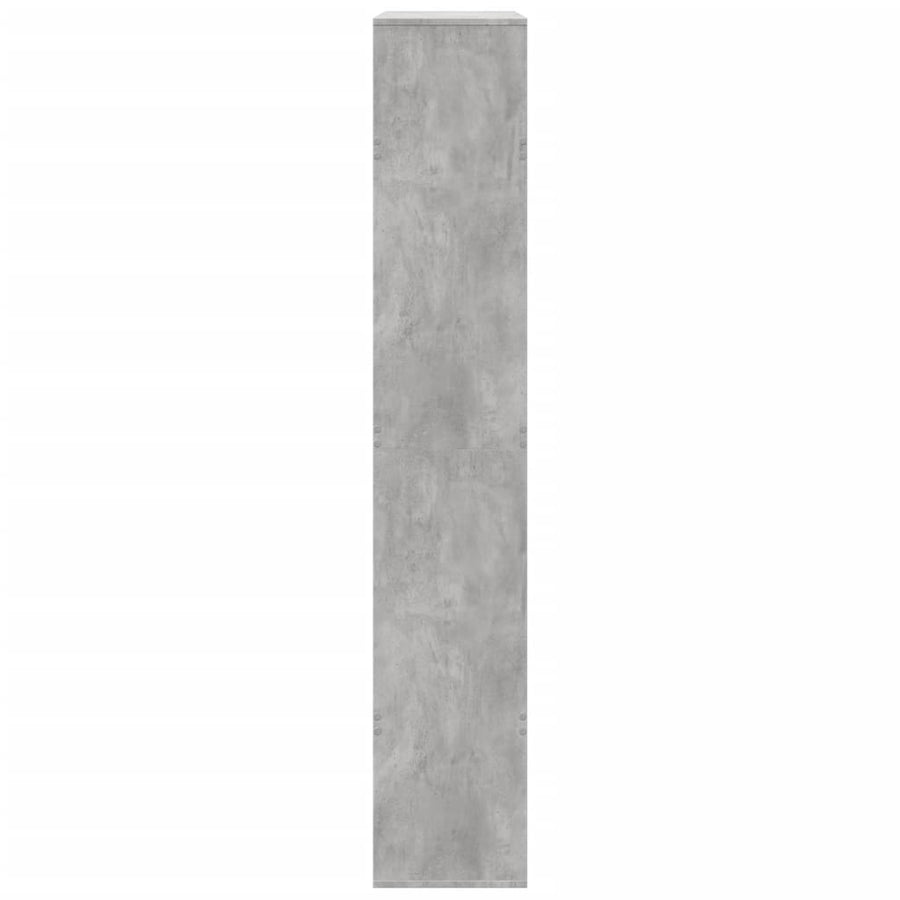 Kamerscherm 100x33x187,5 cm bewerkt hout betongrijs