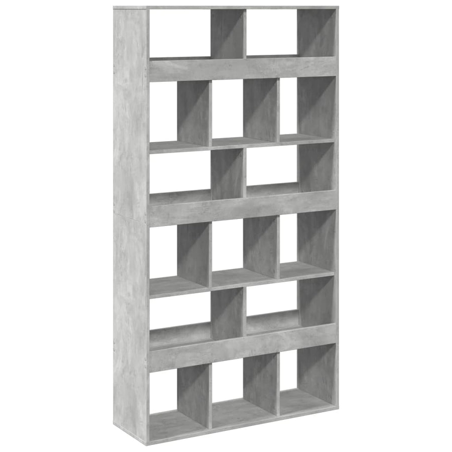 Kamerscherm 100x33x187,5 cm bewerkt hout betongrijs