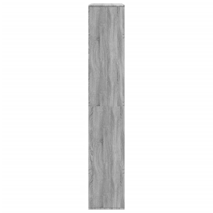 kamerscherm 100x33x187,5 cm bewerkt hout grijs sonoma eiken