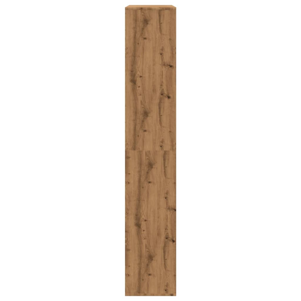 Kamerscherm 100x33x187,5 cm bewerkt hout artisanaal eikenkleur